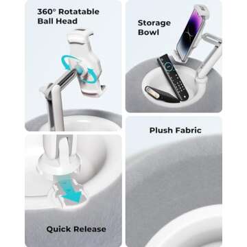 Viozon Tablet Stand Pillow for All Phones and Tablets