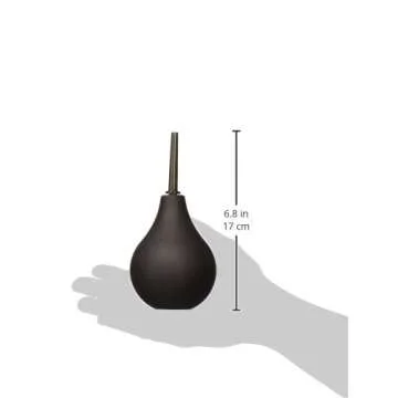 Triton Easy-Squeeze Enema Bulb, New & Improved Flexible Tip for Ultimate Comfort, Bpa & Phthalates Free, Ease Anal Silicone Douche for Men & Women, 7.4 Fluid Oz, Black, 1 Count