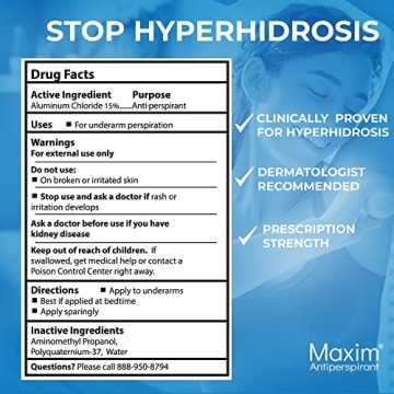 Maxim Clinical Strength Antiperspirant for Excessive Sweating