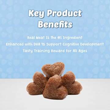 Blue Buffalo Bits Soft Dog Treats for Training, Made With Natural Ingredients & Enhanced with DHA, C...