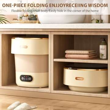 Portable Washing Machine with Spin Basket for Small Spaces