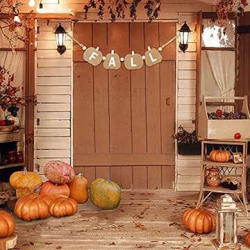 Wooden Pumpkin Fall Decorations for Home & Garden