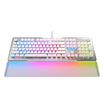 ROCCAT Vulcan II Max Optical-Mechanical Gaming Keyboard with RGB, Adjustable Palm Rest, and Titan II...
