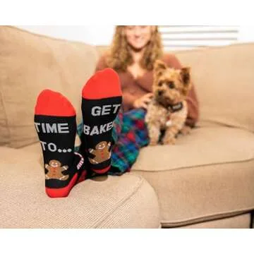 IRISGOD Funny Christmas Socks for Men & Women - Novelty Xmas Gifts - Cool Stocking Stuffers