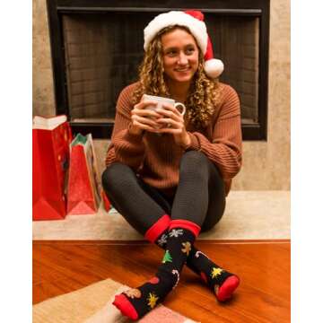 IRISGOD Funny Christmas Socks for Men & Women - Novelty Xmas Gifts - Cool Stocking Stuffers