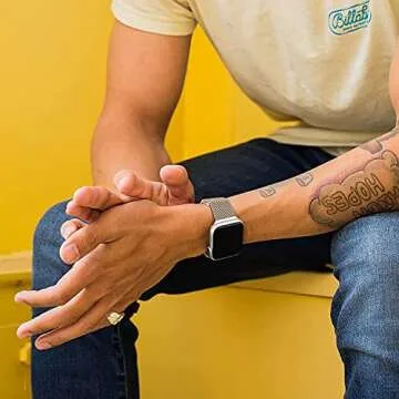 Compatible for Apple Watch Band, Ultra 2,SE, Stainless Steel Magnetic Strap Metal Mesh Sport Loop for iWatch Bands 38mm 40mm 41mm 42mm 44mm 45mm 46mm 49mm Series 10/9/8/7/6/5/4/3/ Women Men Rose Gold