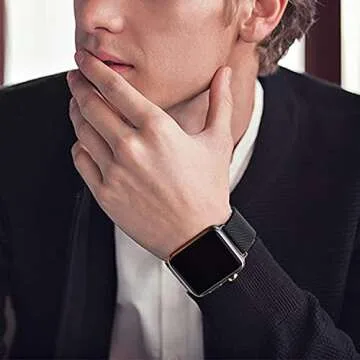 Compatible for Apple Watch Band, Ultra 2,SE, Stainless Steel Magnetic Strap Metal Mesh Sport Loop for iWatch Bands 38mm 40mm 41mm 42mm 44mm 45mm 46mm 49mm Series 10/9/8/7/6/5/4/3/ Women Men Rose Gold