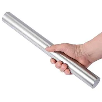 15 inch Stainless Steel Rolling Pin for Baking - Multi-Use