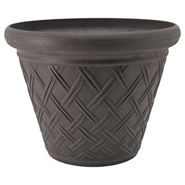 Eco-Friendly PSW Basket Weave Planter for Stylish Gardening