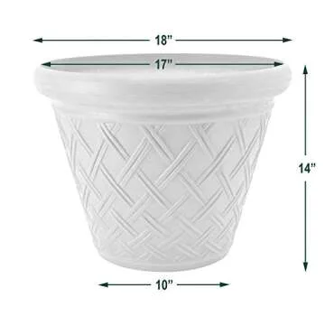 Eco-Friendly PSW Basket Weave Planter for Stylish Gardening