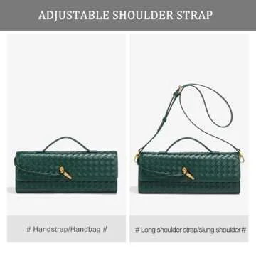 Trendy Handmade Woven Leather Crossbody Bag for Women, Women Underarm Shoulder Handbag, Evening Purse with Chain Strap, Black