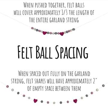 Handmade Felt Daisy Garland for Spring and Easter Decor