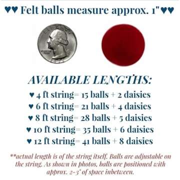 Handmade Felt Daisy Garland for Spring and Easter Decor