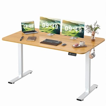 Furmax Electric Height Adjustable Standing Desk for Home Office