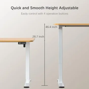 Furmax Electric Height Adjustable Standing Desk for Home Office