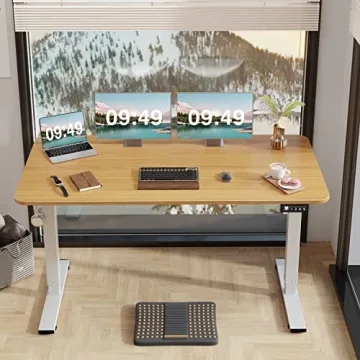 Furmax Electric Height Adjustable Standing Desk for Home Office