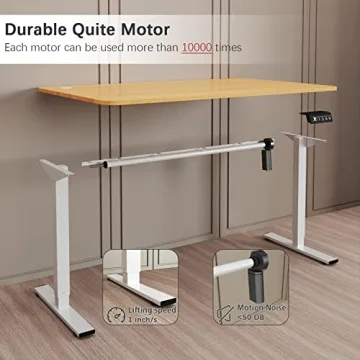 Furmax Electric Height Adjustable Standing Desk for Home Office