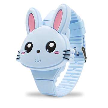 Cute Kids Rabbit Watch in Pink - Fun Gift for Girls