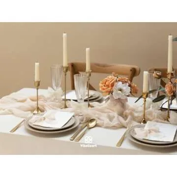 Vitalizart White Handmade Chiffon Silk Ribbon Fringe 1.5" x 21 Yd Nude & Ivory Frayed Edges Ribbons for Wedding Invitations Bridal Bouquets Gifts Wrapping Crafts Holiday Party Decorations