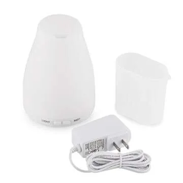 EcoGecko Aromatherapy Essential Oil Diffuser, Aroma Oil Diffuser Cool Mist Humidifier with Timer, 7 Color LED Lights, Auto Shut-Off for Home Bedroom Office