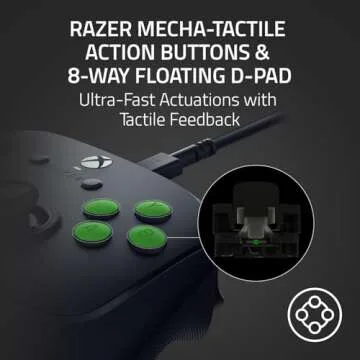 Razer Wolverine V3 Tournament Edition Wired Gaming Controller: Licensed for Xbox Series X|S, Xbox One, Windows PC - 6 Remappable Buttons - Fast Triggers - USB-C Cable - Wired Tournament Mode - Black (Renewed)