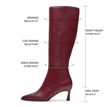 Stylish MICIFA Kitten Heel Knee High Boots for Women