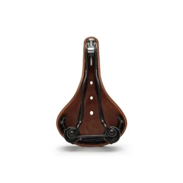 Brooks England Flyer Brown Leather Bike Saddle With Springs