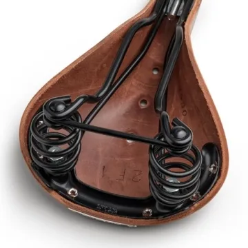 Brooks England Flyer Brown Leather Bike Saddle With Springs