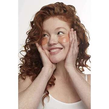 Patchology Happy Place Under Eye Patches - Overnight Anti-Aging Eye Masks for Dark Circles, Puffy & Eye Bags, & Wrinkles - Brightening & Depuffing Skin Care Eye Pads for a Youthful Glow (5 Pairs)