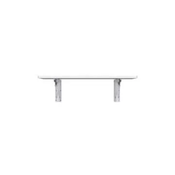 Yescom Wall Mounted Floating Folding Desk Wooden PC Dining Drop Leaf Table 24"x16" 50lbs Weight Capicity for Study White