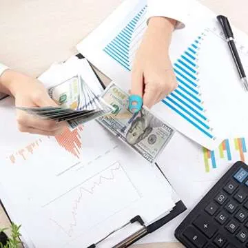 Zonon 20 Pieces Rubber Finger Tips Guard 5 Sizes Silicone Thimble Finger Pads Grips Assorted Colors hand Protector Covers for Sorting Task Embroidery Paperwork Carving(Blue)