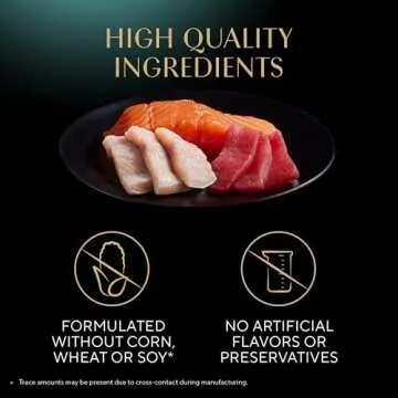 Sheba Perfect Portions Wet Cat Food Cuts in Gravy Variety Pack, Sustainable Salmon, Sustainable Tuna, and Delicate White Fish & Tuna Entree, 2.6 oz., Twin-Pack Trays, (24 Count, 48 Servings)