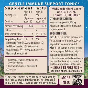 WishGarden Kids Immune Support with Black Elderberry