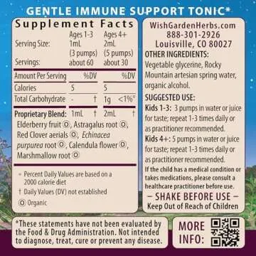 WishGarden Kids Immune Support with Black Elderberry