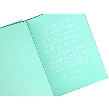 Eccolo Inspirational Quote Journal for Women - Stylish Notebook