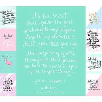 Eccolo Inspirational Quote Journal for Women - Stylish Notebook