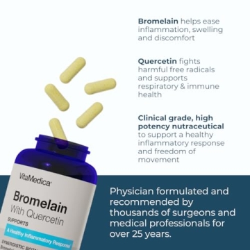 VitaMedica | Arnica Montana 30X and Bromelain with Quercetin Bundle | Arnica Montana | Bromelain | Quercetin | Recovery Bundle | Plant Based | Made in USA