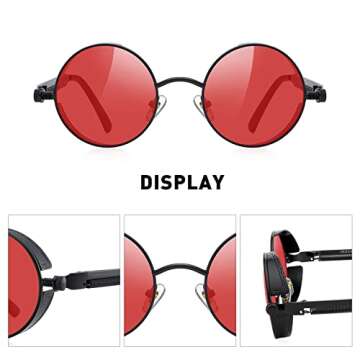 MERRY'S Gothic Steampunk Sunglasses - Stylish Unisex Eyewear