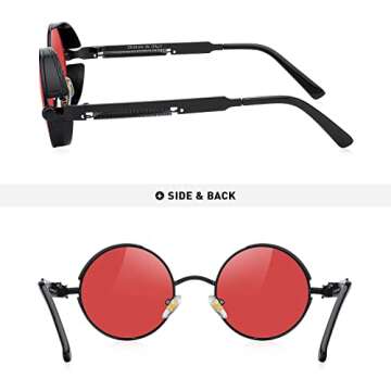 MERRY'S Gothic Steampunk Sunglasses - Stylish Unisex Eyewear