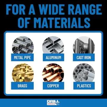 Drill America - POU1/2NPTW/DRILL 1/2" Carbon Steel NPT Pipe Tap and 23/32" High Speed Steel Drill Bit Set, POU Series