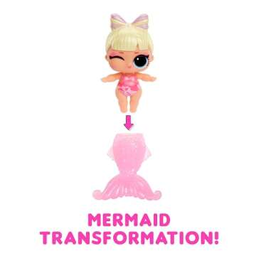 LOL Surprise Mermaids Baby Sisters with Color Change Tail, 8 Dolls to Collect, Fashion Accessories, Great Gift for Kids Ages 4+