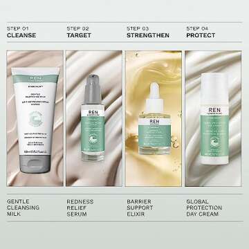 REN Clean Skincare - Evercalm™ Barrier Support Elixir - Skin Barrier Strengthening Face Oil for Dry & Sensitive Skin, 1 fl oz