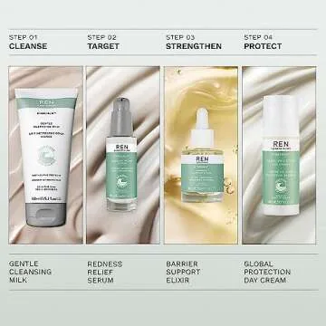 REN Clean Skincare - Evercalm™ Barrier Support Elixir - Skin Barrier Strengthening Face Oil for Dry & Sensitive Skin, 1 fl oz