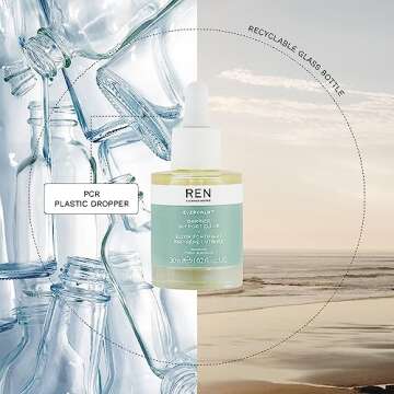 REN Clean Skincare - Evercalm™ Barrier Support Elixir - Skin Barrier Strengthening Face Oil for Dry & Sensitive Skin, 1 fl oz