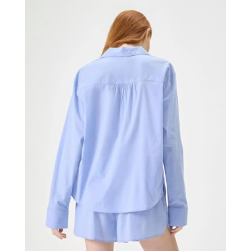 Florence by Mills Women's Long Sleeve Sleep Shirt - Chambray