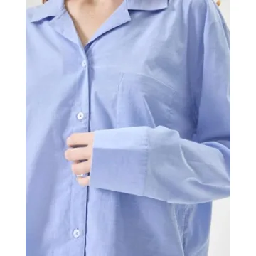 Florence by Mills Women's Long Sleeve Sleep Shirt - Chambray