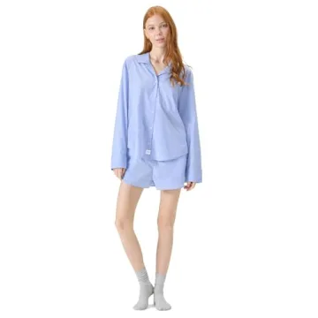 Florence by Mills Women's Long Sleeve Sleep Shirt - Chambray