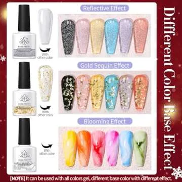 Born Pretty 39PCS Gel Nail Polish Set - Vibrant Colors