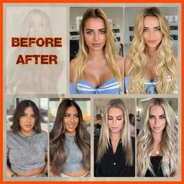 Benehair 14inch Clip-in Hair Extensions for Women