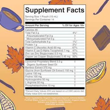 MaryRuth Organics Collagen Booster Liposomal | Sugar Free | Liquid Collagen Booster with Vitamin C, ...